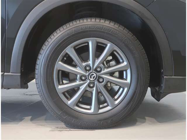 純正のアルミホイール装着車です。タイヤサイズは225/65R17です。