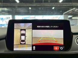 【全方位モニター】 クルマを上空から見下ろしているかのように、直感的に周囲の状況を把握できます。