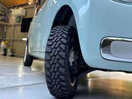 純正ホイールにヨコハマ ジオランダーMTタイヤ新規装着！