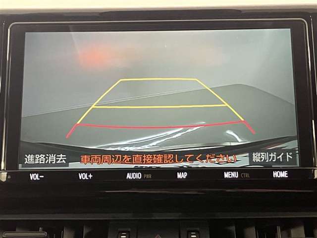 バックカメラ付きだから後方を画面で確認できます。駐車などが苦手な方でも安心のアイテムです。