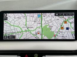 【純正ナビゲーション】BMWのナビゲーションは操作性も良く、詳細な地図情報と交通状況を見やすく表示し、快適なドライビングをサポートしながら目的地までナビゲートします。