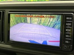 【バックカメラ】駐車時に後方がリアルタイム映像で確認できます。大型商業施設や立体駐車場での駐車時や、夜間のバック時に大活躍！運転スキルに関わらず、今や必須となった装備のひとつです！