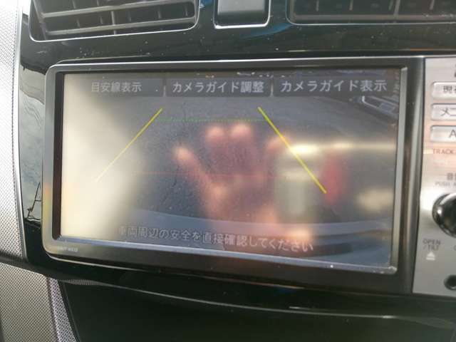 後退時に安心なバックカメラも付いております！