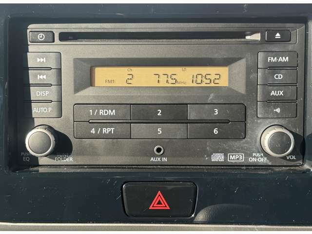 AM/FMラジオ、CD再生可能です。