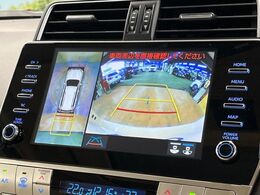 【パノラミックビューモニター】専用のカメラにより、上から見下ろしたような視点で360度クルマの周囲を確認することができます☆死角部分も確認しやすく、狭い場所での切り返しや駐車もスムーズに行えます。