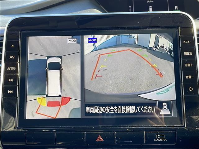 【全方位カメラ】上から見下ろしたように駐車が可能です。安心して縦列駐車も可能です♪