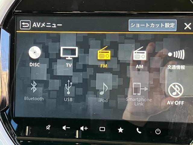 基本性能はフルセグTV、CD、DVD、AM/FMラジオ、USB接続、Bluetooth　Audioなどです。