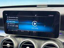 ●Apple　Car　Play：スマホとの有線接続で、ナビ・オーディオ再生などスマホのアプリ機能が画面でも使える便利機能です！