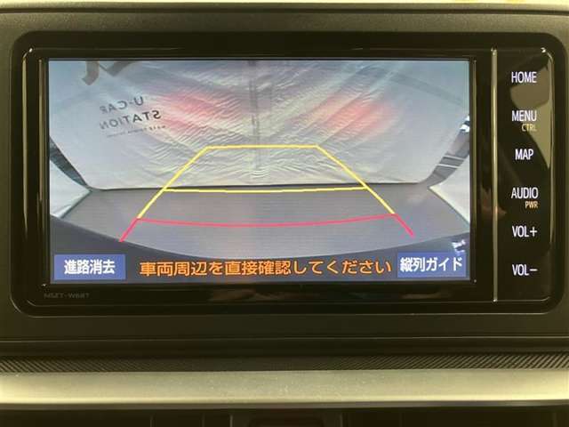 バックガイドモニターで、後方を確認しながら安心して駐車することができます。運転初心者も熟練者も必須の機能ですよ！