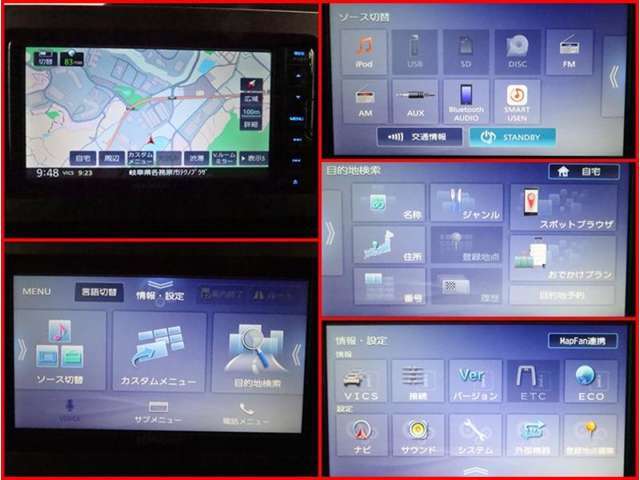 AVナビゲーション付きなので、何時何処でも行きたい場所へ。初めての道でも迷わず安心快適ドライブ出来ます！！現在の必需品ですね！！