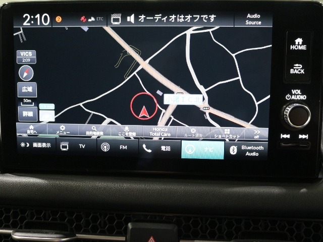 ホンダコネクトディスプレー装備。フルセグTV付きです。Bluetooth対応です。