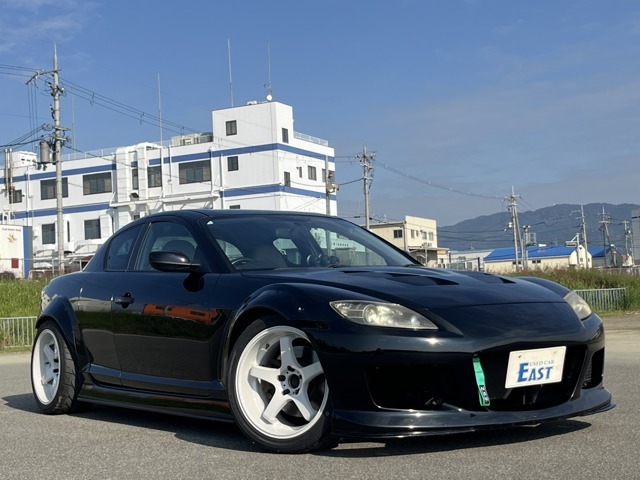 マツダスピードエアロ、ワイドフェンダー、極太ホイールで仕上がった唯一無二のRX-8が入庫しました！ユーザー買取車です！