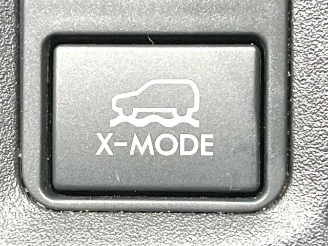 【Xモード】雪道や荒れた山道などでタイヤが空転してしまう場合などで、エンジン・トランスミッション・AWD・VDCを統合制御する事でスムーズな脱出が可能となるモードです☆悪路でも安心して走れます☆