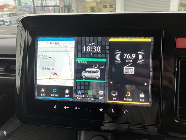 9インチのメモリーナビです。テレビ、スマートフォン連携で音楽などが操作できて、HDMI入力にも対応しています。