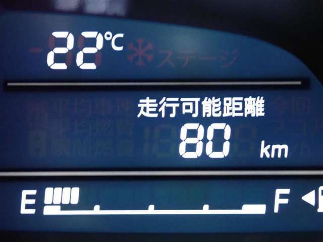 メーター内インフォメーション