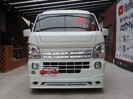 Aerosuit’OPTIMUS：フロントハーフスポイラー/3Dバットフェイスボンネット　・LEDヘッドライト/フォグランプ