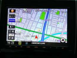 大画面のメモリーナビ付きなので遠方へのドライブも快適ですよ♪