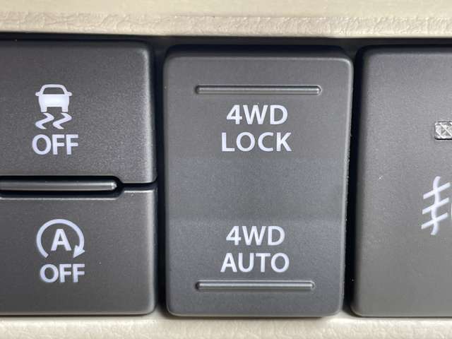 パートタイム4WDで必要に応じて駆動変更が可能！