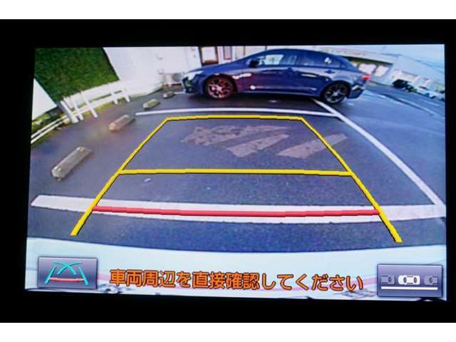 バックガイドモニターで、後方を確認しながら安心して駐車することができます。運転初心者も熟練者も必須の機能ですよ！