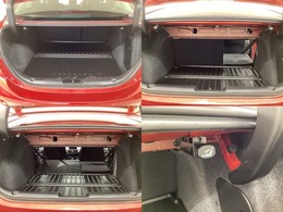 後席を倒すとフラットにすることが出来ます。簡単シートアレンジで広々としたラゲッジスペースに早変わり！普段使いにもお出かけにも大活躍です☆