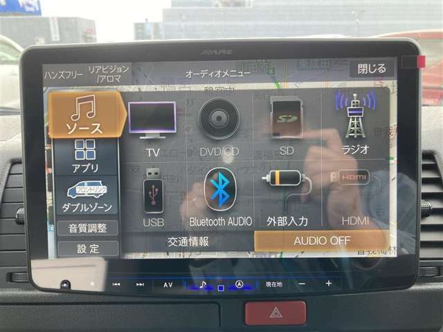 Bluetooth対応カーオーディオです！いつもスマホで聴いている音楽を車内でもお楽しみいただけます！