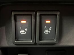 【シートヒーター】寒い日に重宝するシートヒーター！エアコンより早く温まってくれるので寒がりの人も安心ですね♪エアコンの温風は乾燥するから苦手、という方にもをおすすめです。