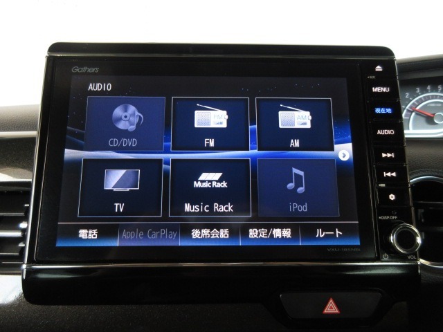テレビ、ブルートゥース、アップルカープレイなどがご利用できます
