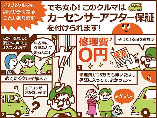 保証範囲は237項目！修復歴有のお車でもOK！全国対応のコールセンター！24っ時間365日対応の緊急ロードサービス付き！