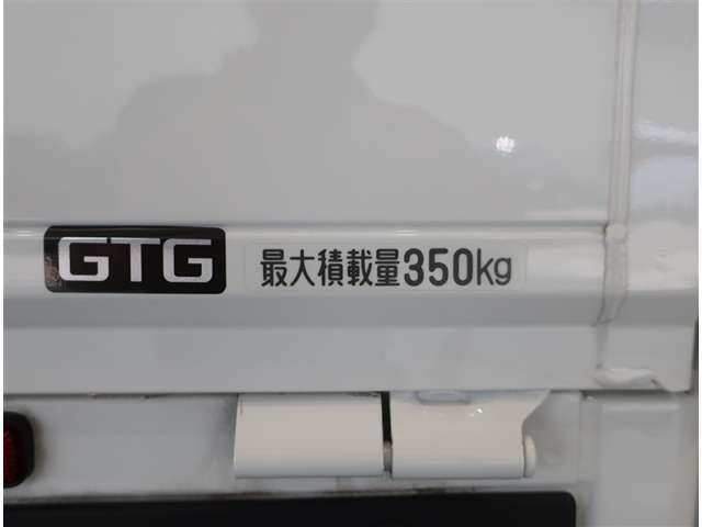 最大積載量は350kgです。