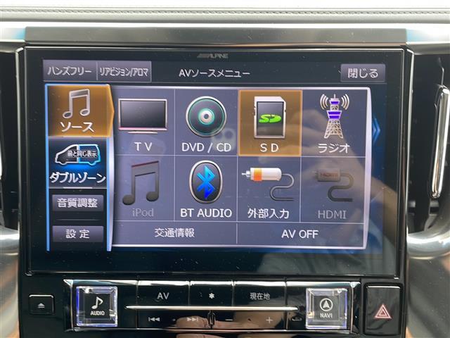 TV,BT,AM,FMを見たり聴いたり繋げたりできます。