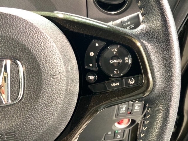 クルーズコントロールを装備しています。高速道路などで一定の速度で走ってくれるので運転が楽ですよ！速度を設定できますので、スピードの出しすぎにも注意できます。