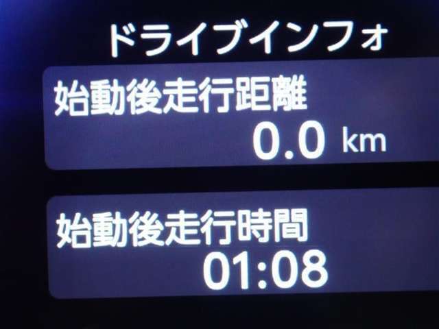 メーター内インフォメーション