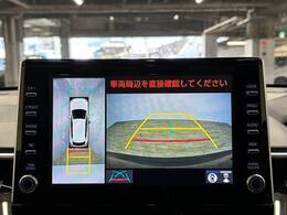 【全周囲モニター】 クルマを上空から見下ろしているかのように、直感的に周囲の状況を把握できます。