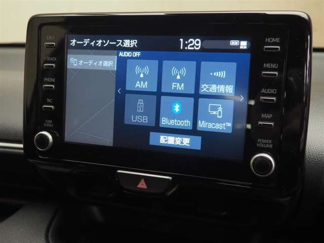 オーディオ選択画面です。Bluetooth対応しております！