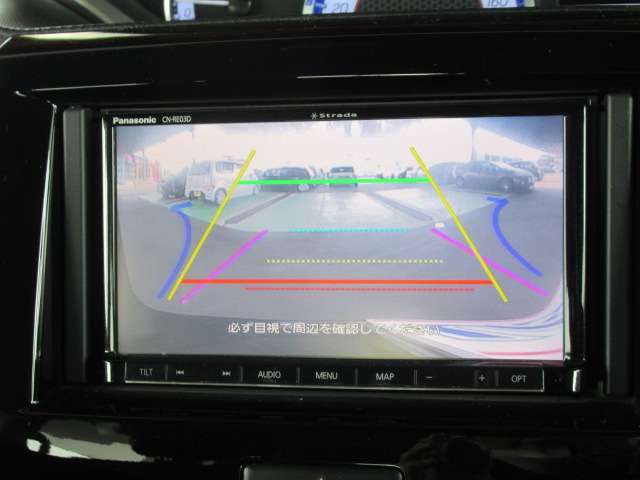 バックカメラ搭載☆駐車場や、後ろが壁だったり自転車があった時も、ボディを傷つけることなく、後ろが確認できるので便利です☆