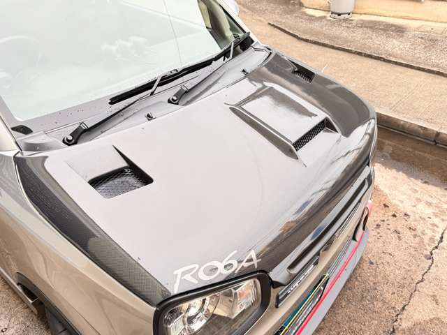 アールズレーシングスーパーロムECU（フルスペックV2.5）＋カーボンボンネット ハイオク仕様 パワークリーナー＋スーパークールインタークーラーセット GReddyオイルクーラーキット HKSスーパーSQV