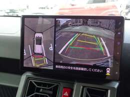 上からの視点で駐車をサポートする全方位モニター