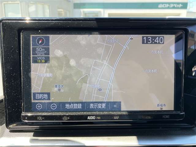 ナビ装備！目的地設定で、快適なカーライフを！
