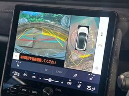 【パノラミックビューモニター】専用のカメラにより、上から見下ろしたような視点で360度クルマの周囲を確認することができます☆死角部分も確認しやすく、狭い場所での切り返しや駐車もスムーズに行えます。