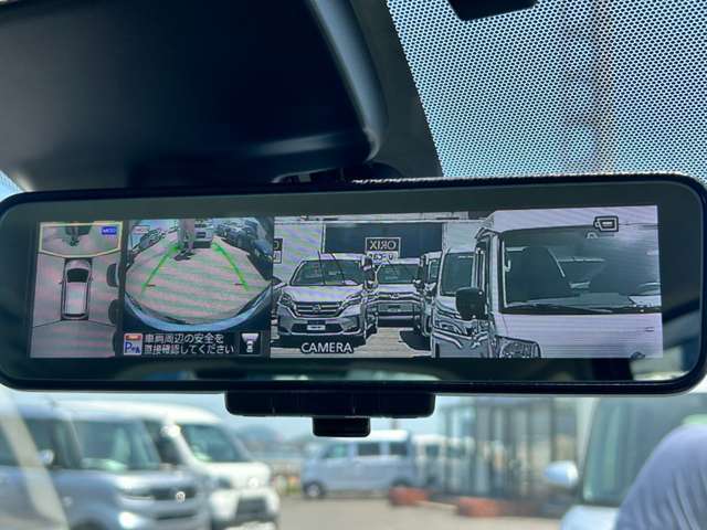 ミラーには、全方位カメラもついて、車の廻りも確認出来ます。