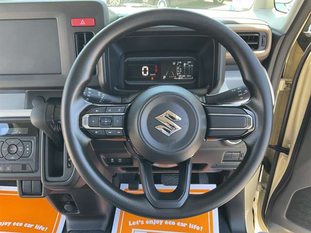 擦れもなく、非常にきれいな状態のハンドルです。気持ちよく運転できますね。