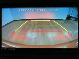 見えにくい後方をカーナビ画面で確認できるので非常にありがたい装備ですね♪　純正のカーナビ連動です☆