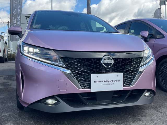 LEDヘッドライトです。ロービームにシャープな白光色のLEDランプを採用しました。