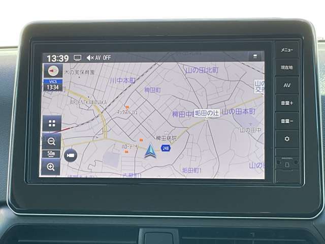 知らない街でもナビがしっかりサポート！安心ですね