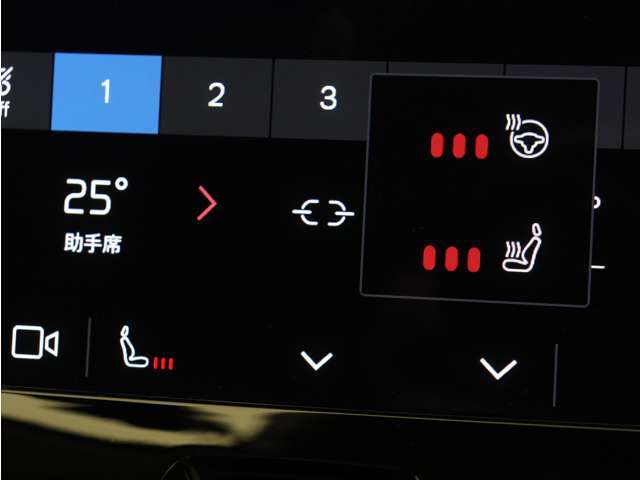 Google搭載によりさまざまな機能をハンズフリー操作できます。またフロントには、ステアリングホイールヒーター＆シートヒーターを装備！厳寒の地、北欧スウェーデン発祥のブランドならではのオプションです。