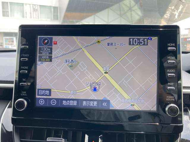 ブルートゥース対応ディスプレイオーディオ。オプションのナビゲーションも付いてます