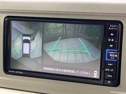 【パノラマモニター】専用のカメラにより、上から見下ろしたような視点で360度クルマの周囲を確認することができます☆死角部分も確認しやすく、狭い場所での切り返しや駐車もスムーズに行えます。