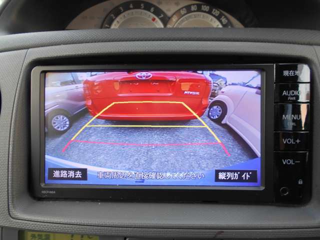 リアカメラ付きです！バックが苦手でもこれなら安心です！後方バッチリ見えます！