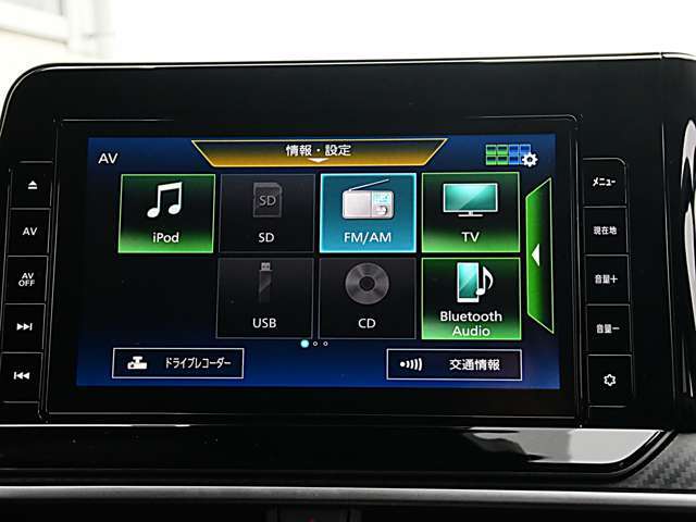 ナビゲーション機能の他に、Bluetooth Audioにも対応しています。