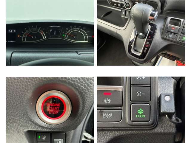 運転席から手の届く範囲に、様々な操作スイッチが整然と並びます。